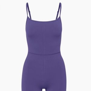 Aritzia Divinity Romper Deep Violet Small